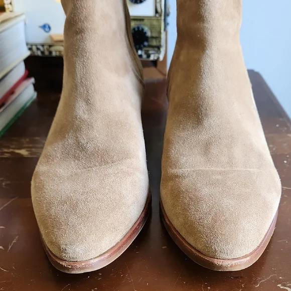 Rag & Bone Suede Low Ankle Boot with Side Zip - Picture 7 of 16